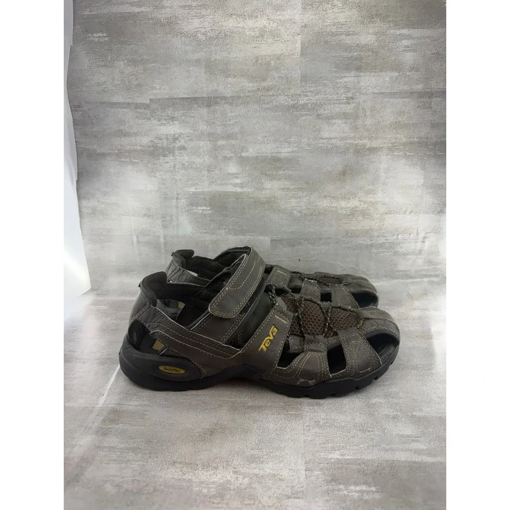 Teva Omnium Men Brown Closed Toe Hiking Sport Sandals 1001111 Size 9